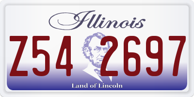 IL license plate Z542697