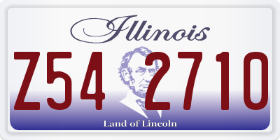 IL license plate Z542710