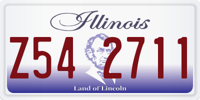 IL license plate Z542711