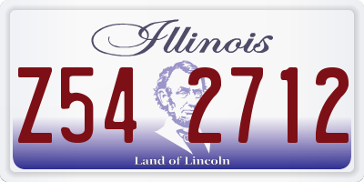 IL license plate Z542712