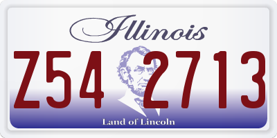 IL license plate Z542713