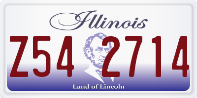 IL license plate Z542714