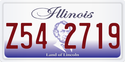IL license plate Z542719
