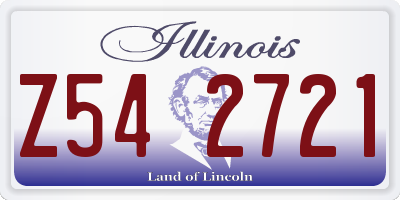 IL license plate Z542721