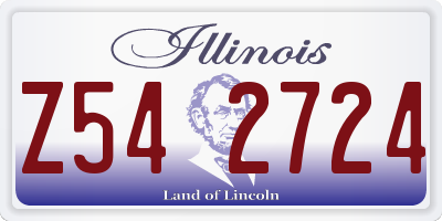 IL license plate Z542724