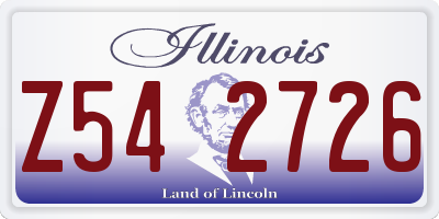 IL license plate Z542726