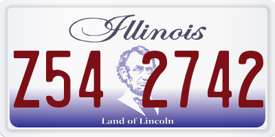 IL license plate Z542742