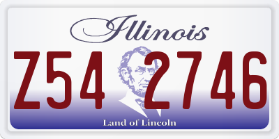 IL license plate Z542746