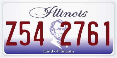 IL license plate Z542761