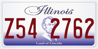 IL license plate Z542762
