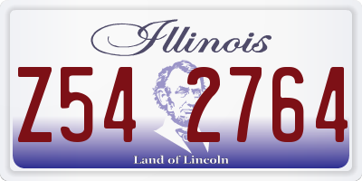 IL license plate Z542764