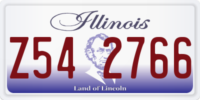 IL license plate Z542766