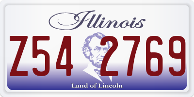 IL license plate Z542769