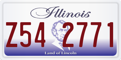 IL license plate Z542771