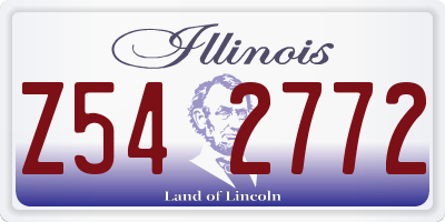 IL license plate Z542772