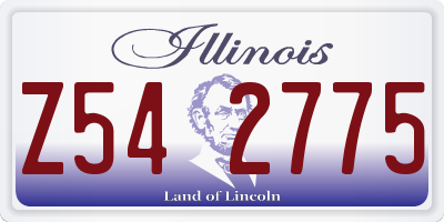 IL license plate Z542775