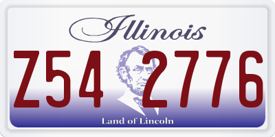 IL license plate Z542776