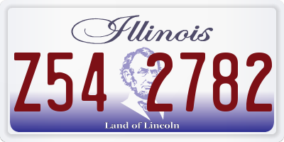 IL license plate Z542782