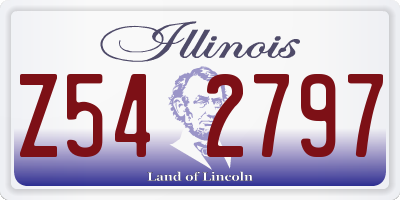 IL license plate Z542797