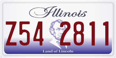 IL license plate Z542811