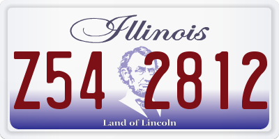 IL license plate Z542812