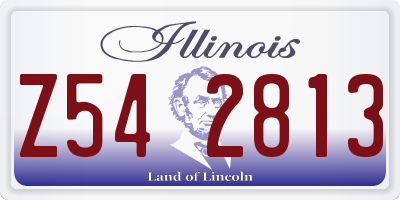 IL license plate Z542813