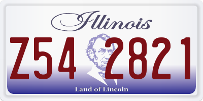 IL license plate Z542821