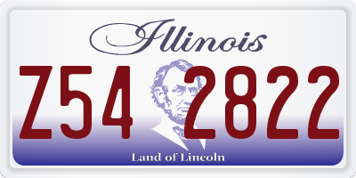 IL license plate Z542822