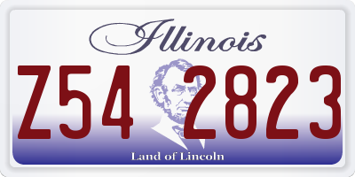 IL license plate Z542823
