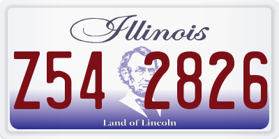 IL license plate Z542826