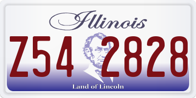 IL license plate Z542828