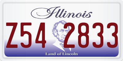 IL license plate Z542833