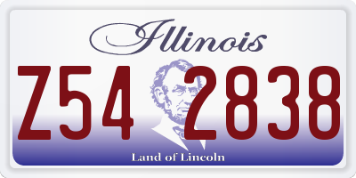 IL license plate Z542838