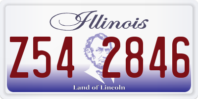 IL license plate Z542846