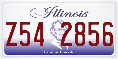 IL license plate Z542856