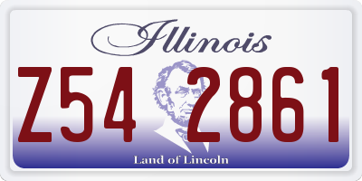 IL license plate Z542861