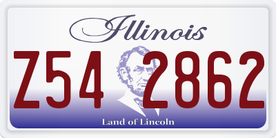 IL license plate Z542862