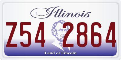 IL license plate Z542864