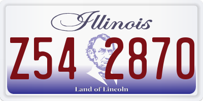 IL license plate Z542870