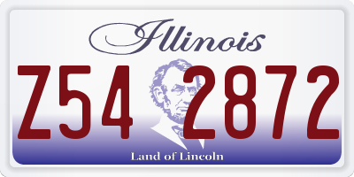 IL license plate Z542872