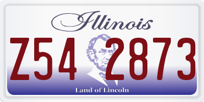 IL license plate Z542873