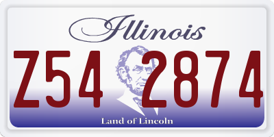 IL license plate Z542874