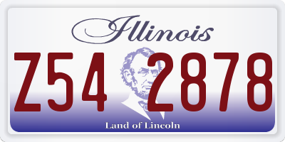 IL license plate Z542878