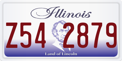 IL license plate Z542879