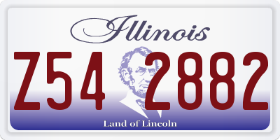 IL license plate Z542882