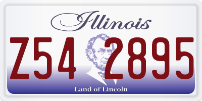 IL license plate Z542895
