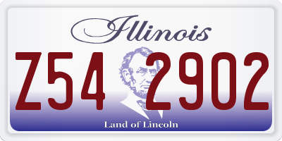 IL license plate Z542902