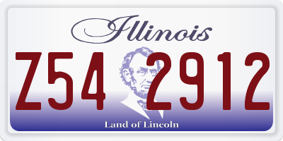 IL license plate Z542912