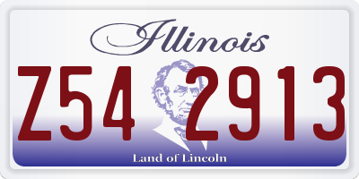 IL license plate Z542913