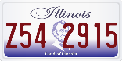 IL license plate Z542915